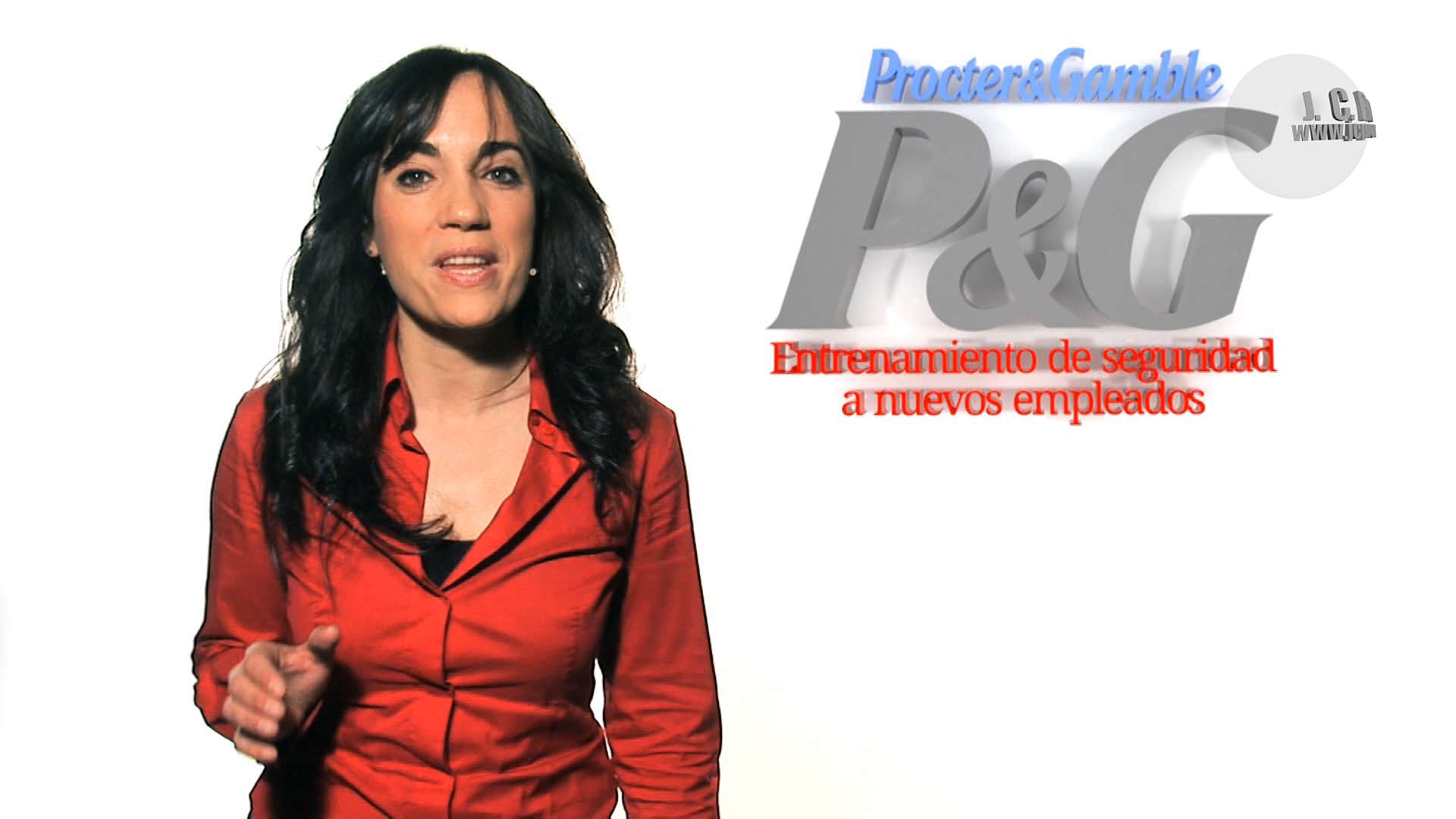 P&G Seguridad. Vídeo corporativo para la empresa Procter & Gamble de Mataró conducido por Yolanda Rodríguez y grabado en nuestro plató.